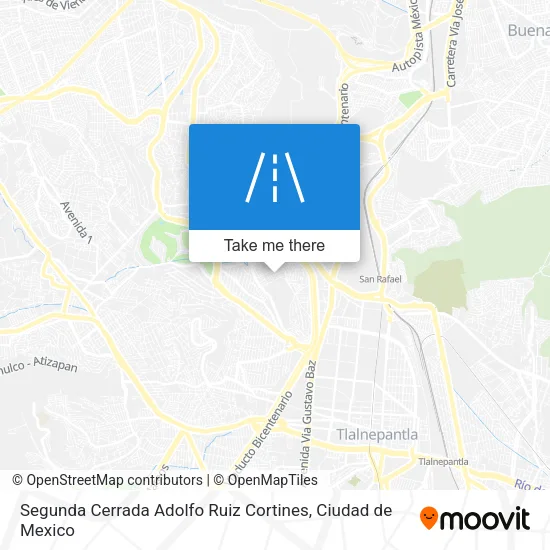 Segunda Cerrada Adolfo Ruiz Cortines map