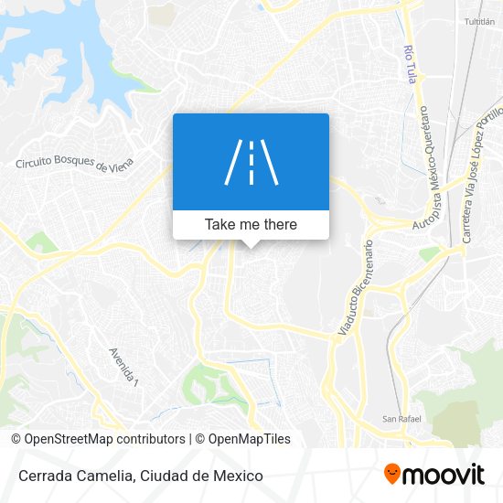 Cerrada Camelia map