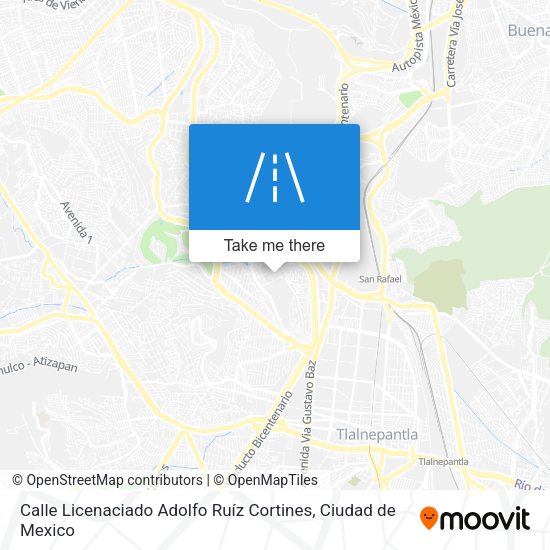 Calle Licenaciado Adolfo Ruíz Cortines map