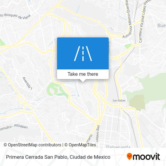 Primera Cerrada San Pablo map
