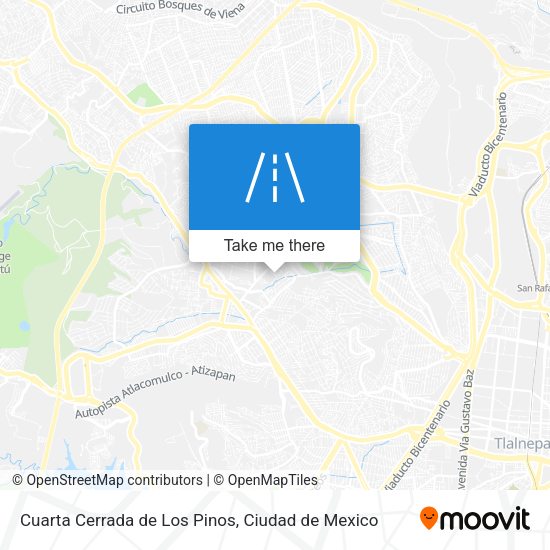 Mapa de Cuarta Cerrada de Los Pinos
