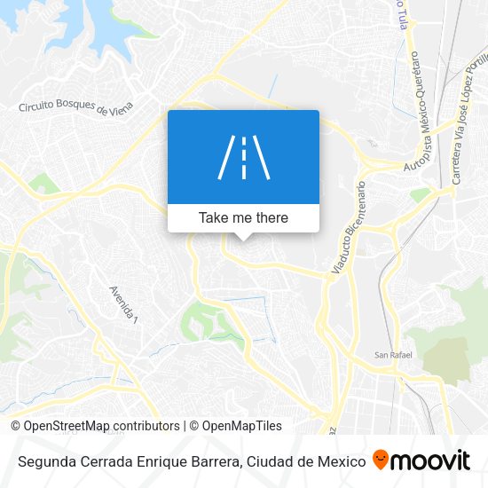 Segunda Cerrada Enrique Barrera map