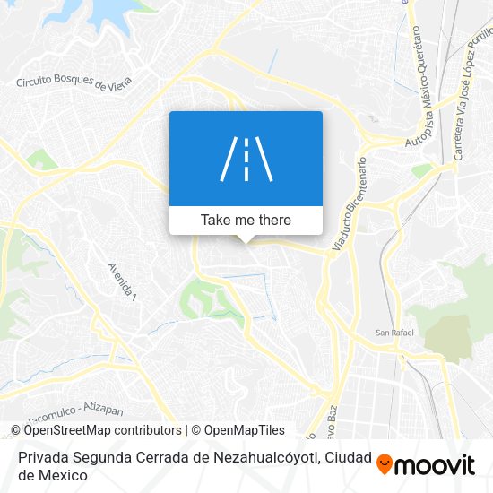 Privada Segunda Cerrada de Nezahualcóyotl map