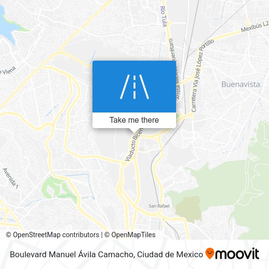 Mapa de Boulevard Manuel Ávila Camacho