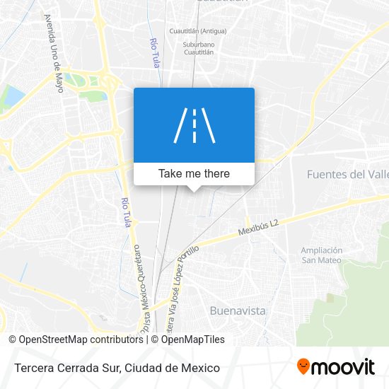 Mapa de Tercera Cerrada Sur