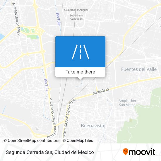 Segunda Cerrada Sur map