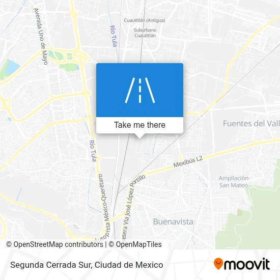Segunda Cerrada Sur map