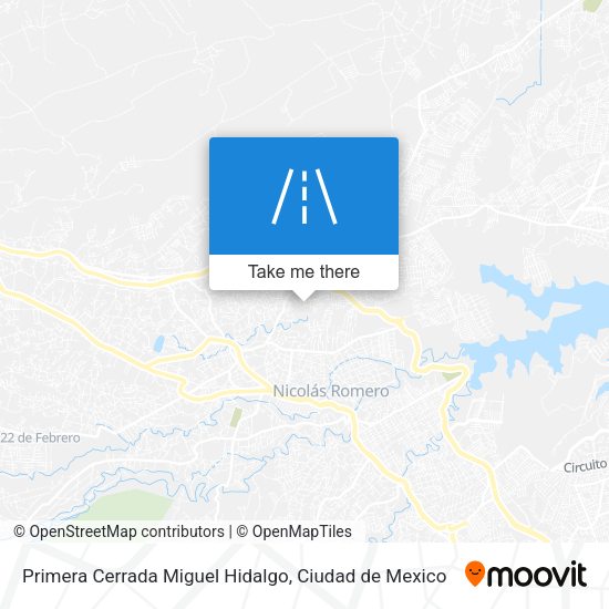 Mapa de Primera Cerrada Miguel Hidalgo