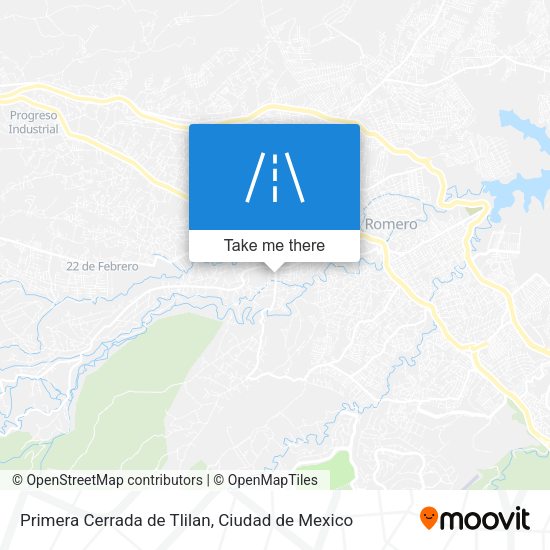 Mapa de Primera Cerrada de Tlilan