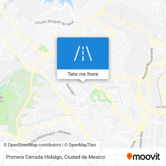 Mapa de Primera Cerrada Hidalgo