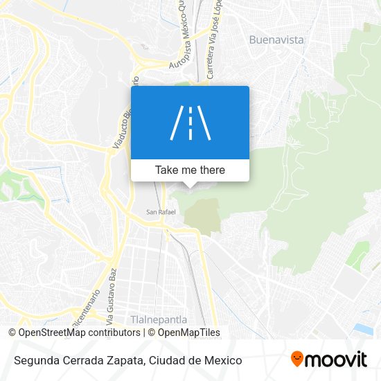Mapa de Segunda Cerrada Zapata