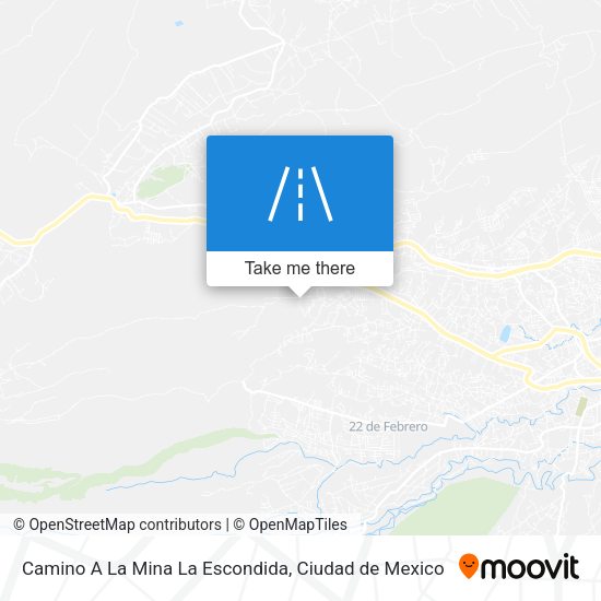 Mapa de Camino A La Mina La Escondida