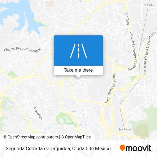 Segunda Cerrada de Orquídea map