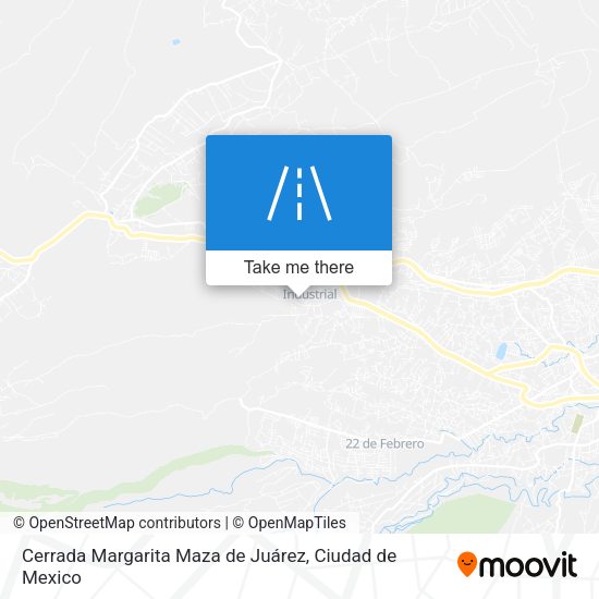 Mapa de Cerrada Margarita Maza de Juárez