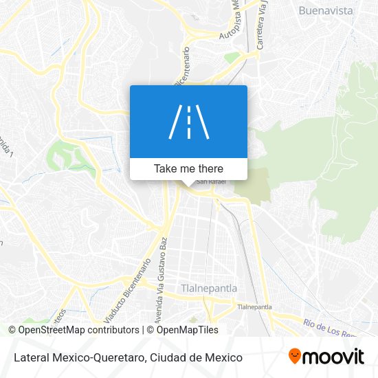 Mapa de Lateral Mexico-Queretaro