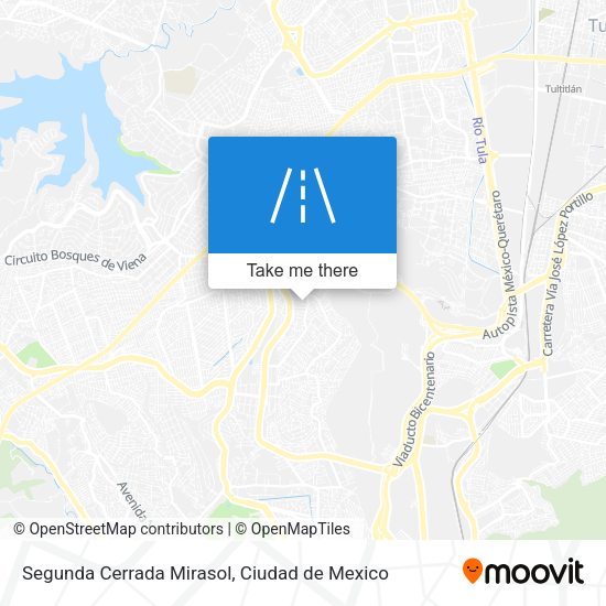 Segunda Cerrada Mirasol map
