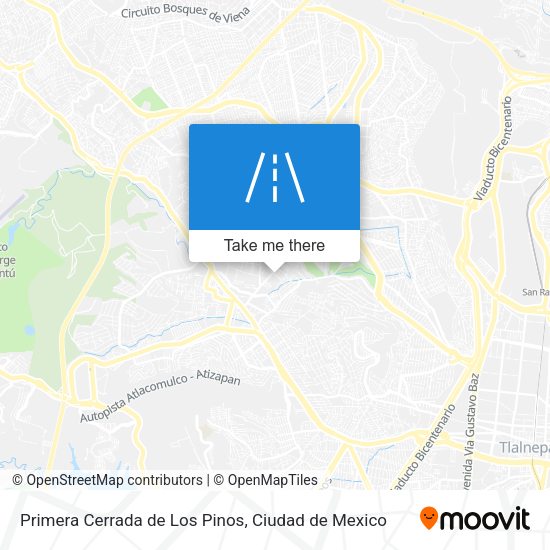 Mapa de Primera Cerrada de Los Pinos