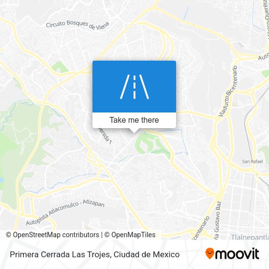Primera Cerrada Las Trojes map