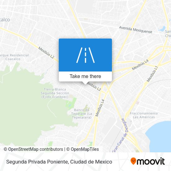 Segunda Privada Poniente map