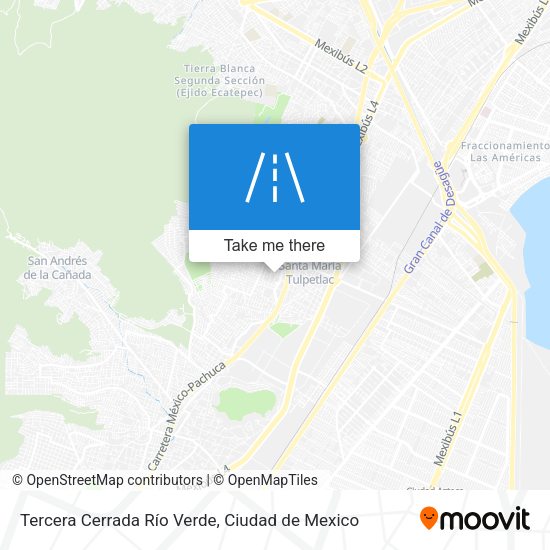 Tercera Cerrada Río Verde map