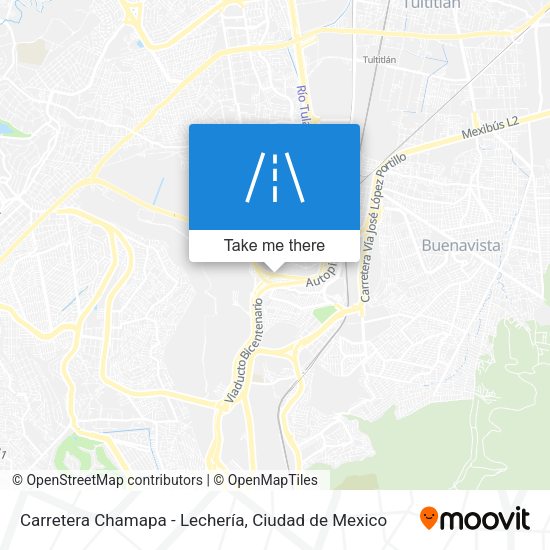 Mapa de Carretera Chamapa - Lechería