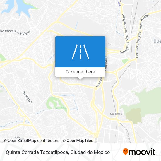 Quinta Cerrada Tezcatlipoca map