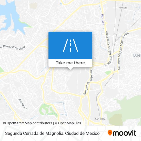 Segunda Cerrada de Magnolia map