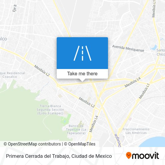 Primera Cerrada del Trabajo map