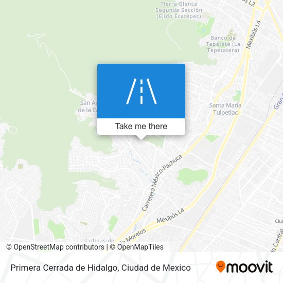 Mapa de Primera Cerrada de Hidalgo