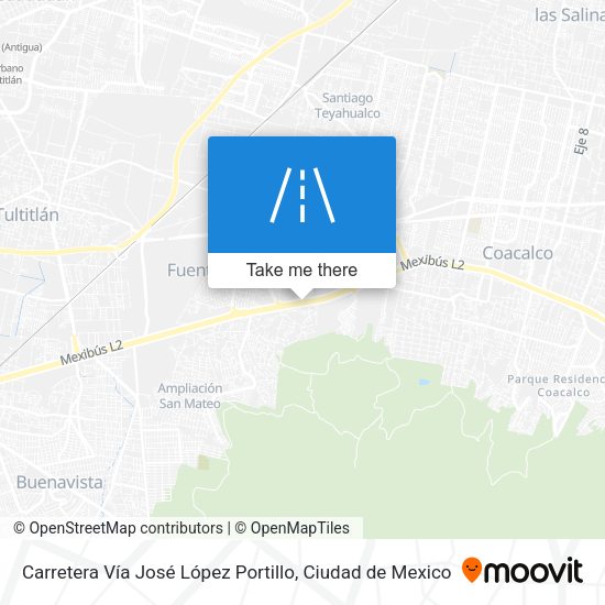 Carretera Vía José López Portillo map