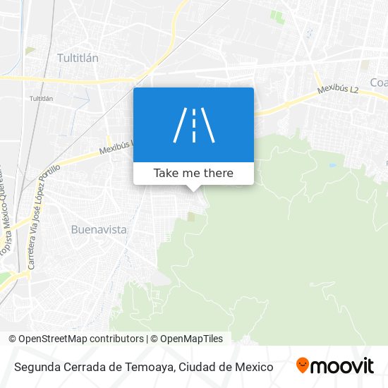 Segunda Cerrada de Temoaya map