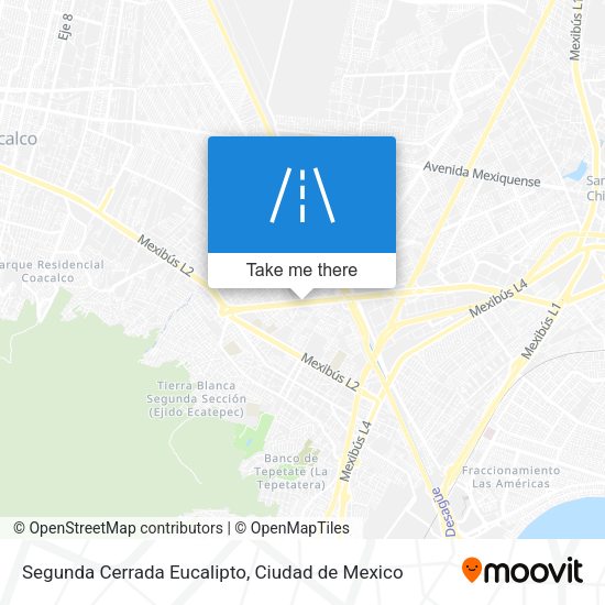 Mapa de Segunda Cerrada Eucalipto