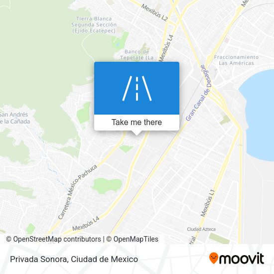 Privada Sonora map