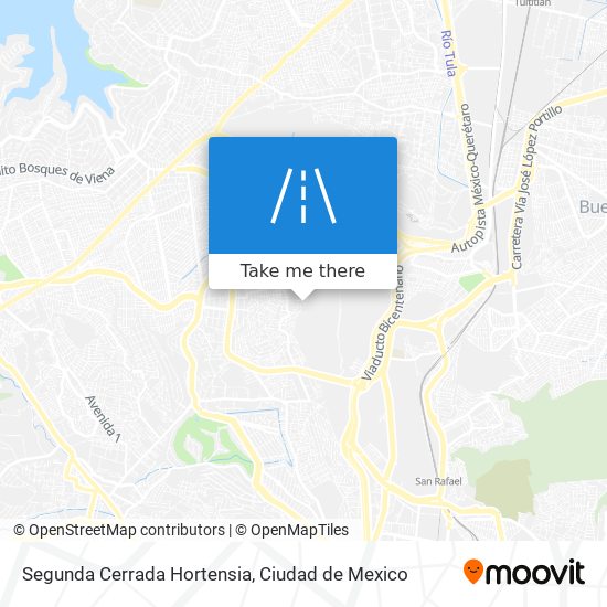 Segunda Cerrada Hortensia map
