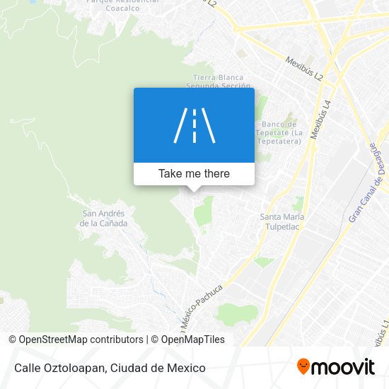 Mapa de Calle Oztoloapan