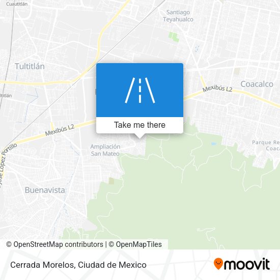 Cerrada Morelos map