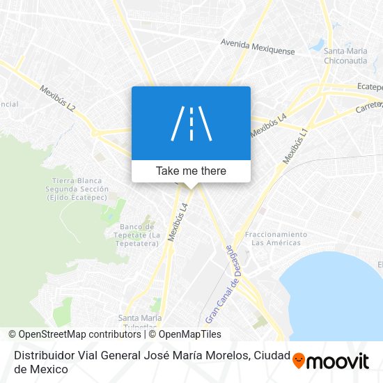 Distribuidor Vial General José María Morelos map
