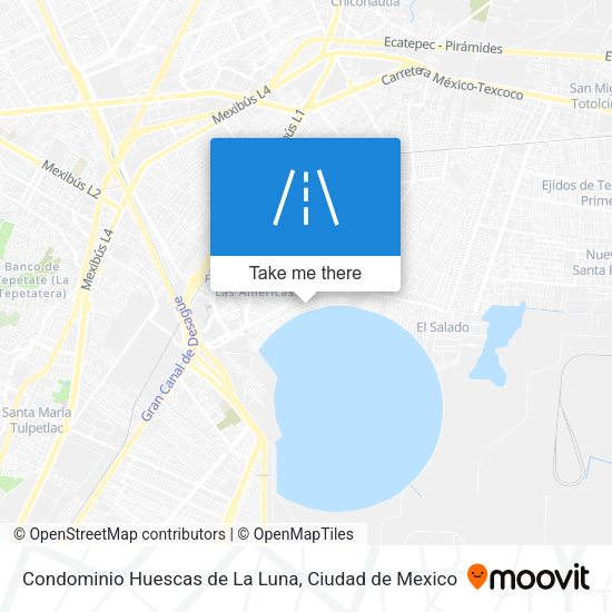 Condominio Huescas de La Luna map