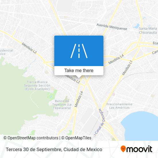 Mapa de Tercera 30 de Septiembre