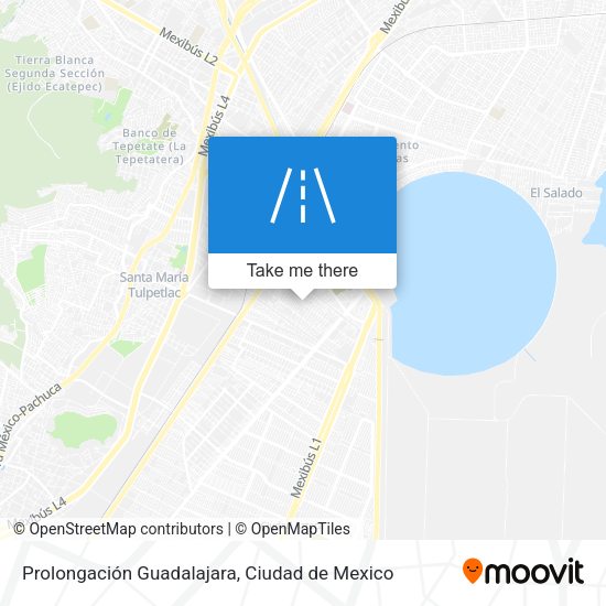 Prolongación Guadalajara map