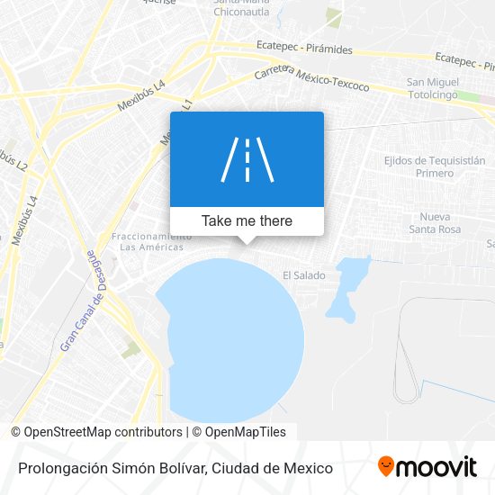 Mapa de Prolongación Simón Bolívar