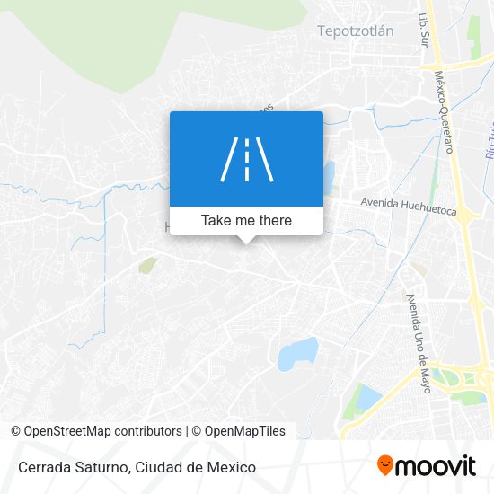 Cerrada Saturno map