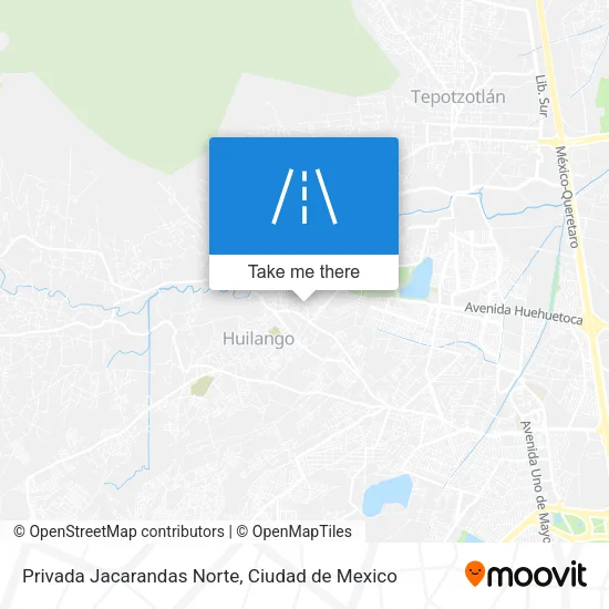 Privada Jacarandas Norte map