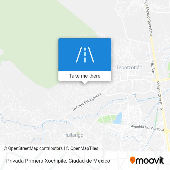Privada Primera Xochipile map