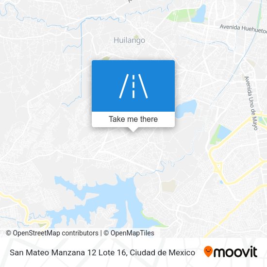 San Mateo Manzana 12 Lote 16 map