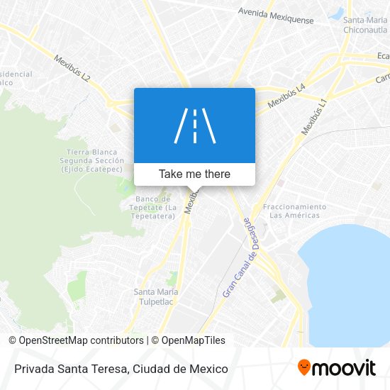 Mapa de Privada Santa Teresa