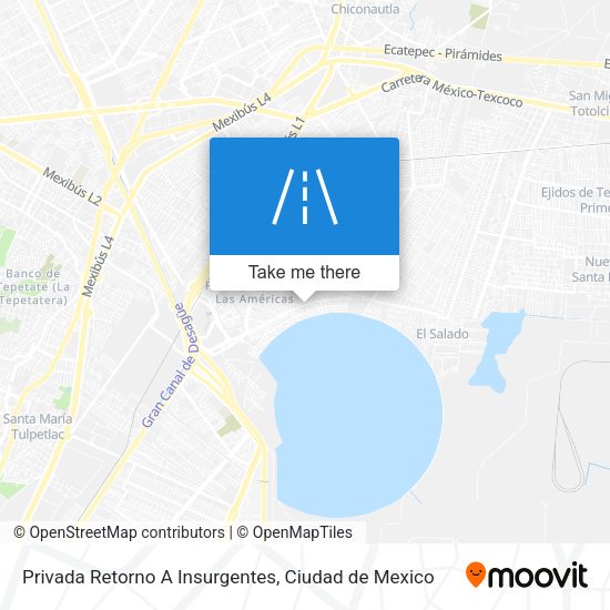 Privada Retorno A Insurgentes map