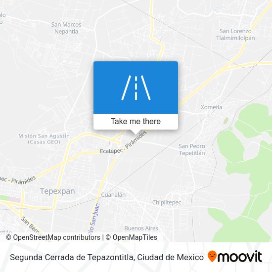 Segunda Cerrada de Tepazontitla map