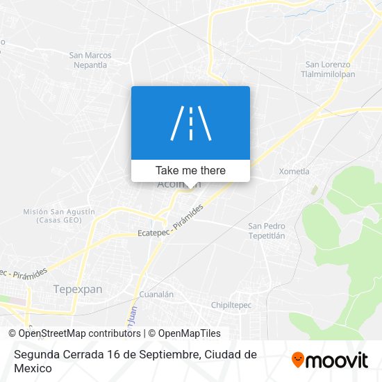 Segunda Cerrada 16 de Septiembre map