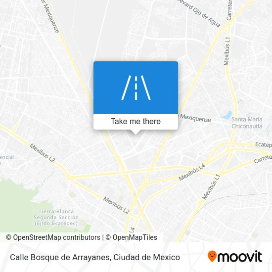 Calle Bosque de Arrayanes map